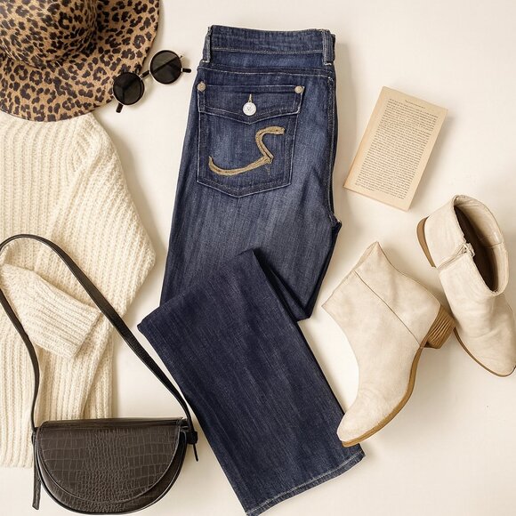 Authentic Rock & Republic Y2K Low Rise Bootcut Jeans - Size 27 - Picture 16 of 16